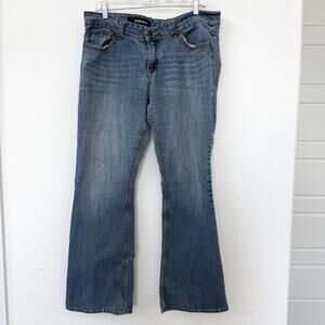 JORDACHE Bootcut Jeans Medium Wash Size 14 Stretch‎ Y2K Retro Casual Denim